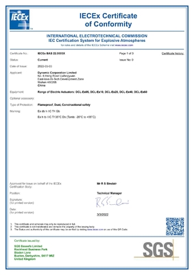 CSA Certificates Explosion Proof Electric Actuator For Zone And Division System