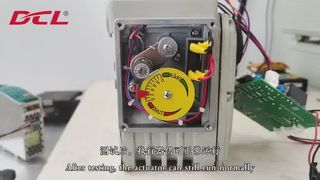 Test wydajności EMC siłownika elektrycznego